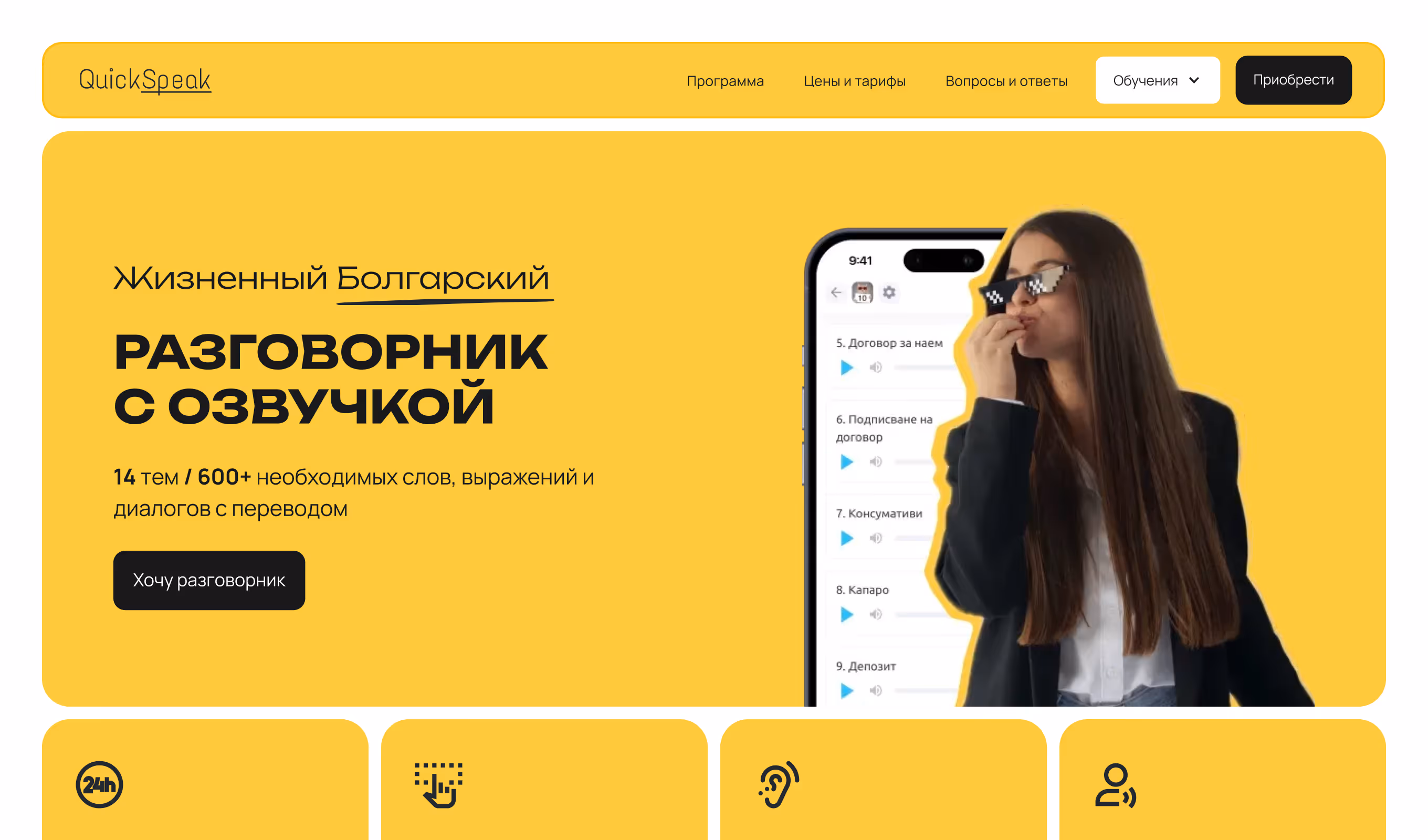 quick speak desktop website design preview